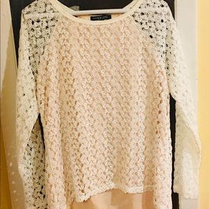 Green Envelope : two layer top - long sleeves 2 tops-$35 each